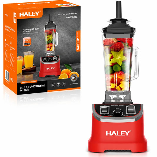 Blender Profesional HALEY HY-2705, 4800W, Cană 2.5L, 15 Viteze + Pulse, Lame Inox