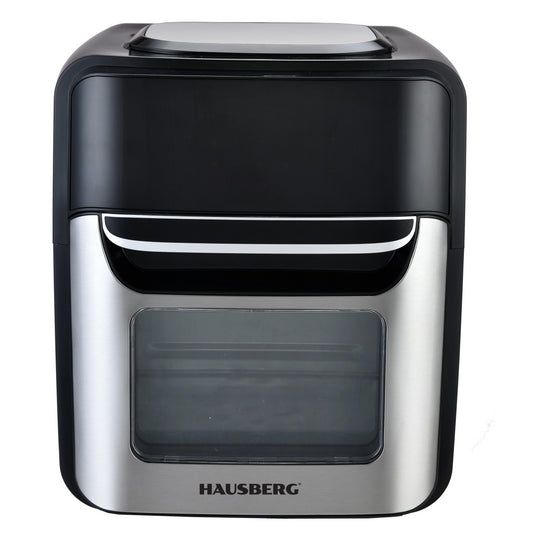 Friteuza fara ulei-Cuptor cu aer cald, Air Fryer HAUSBERG HB-2370, 12 programe, capacitate 12L, putere 1800-2000W, reglare temperatura 80-200°C