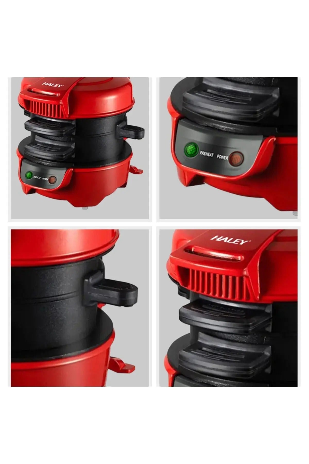 Aparat burger, 600W - mic dejun rapid, farfurii antiaderente, incalzire uniforma, deschidere la 180°