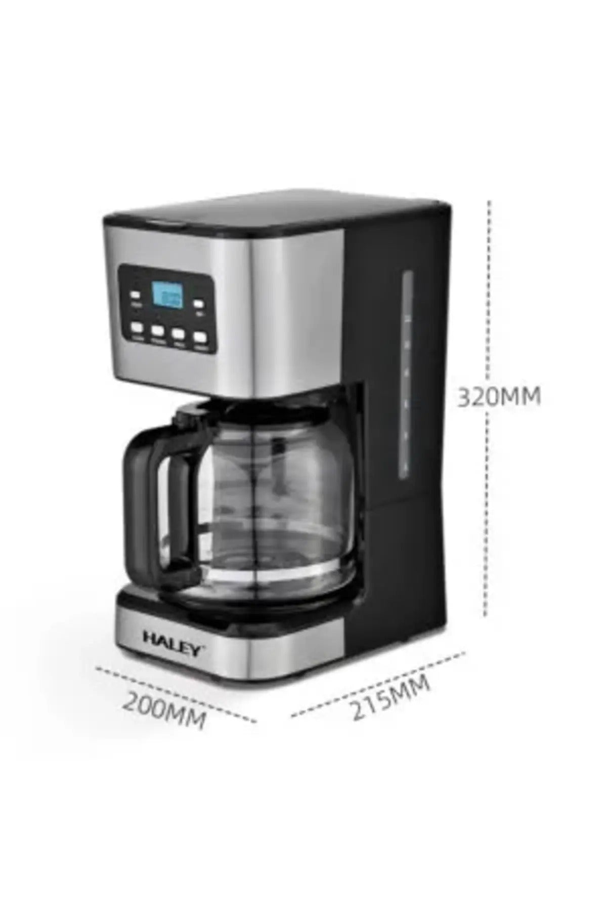 Aparat de Cafea 950W, 1.5L, Display LED, Anti-Picurare, Brewing Inteligent, Inox, Control Temperstura