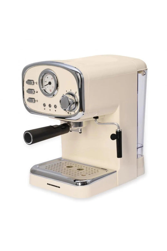 Espressor manual HEINNER HEM-1100CR, 1100 W, 15 bar, 1,25 L, crem