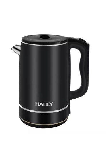 Fierbator electric HALEY, otel inoxidabil portabil, 3L, 1800W, incalzire rapida cu oprire automata, negru