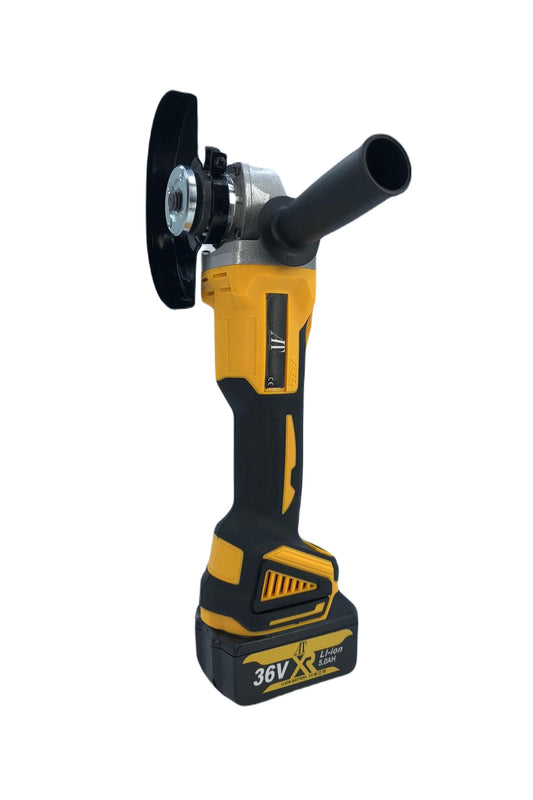 Angle Grinder PERFORMANCE® with 2 Batteries 36V, 5Ah, 9000 Rpm, 125 mm, Charging Station, Case I