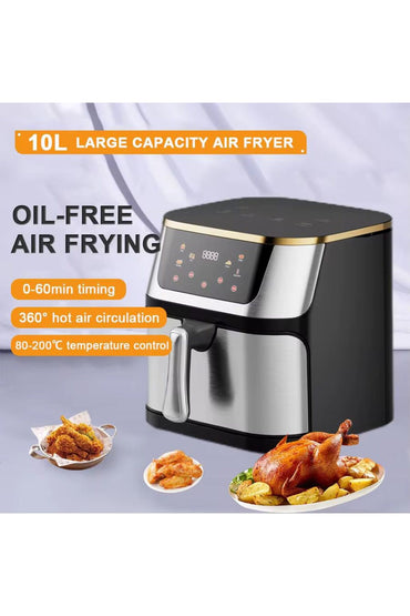 AirFryer Premium Professional Fryer - 10L Tank, 2400W, Digital, Oil-Free Air Fryer