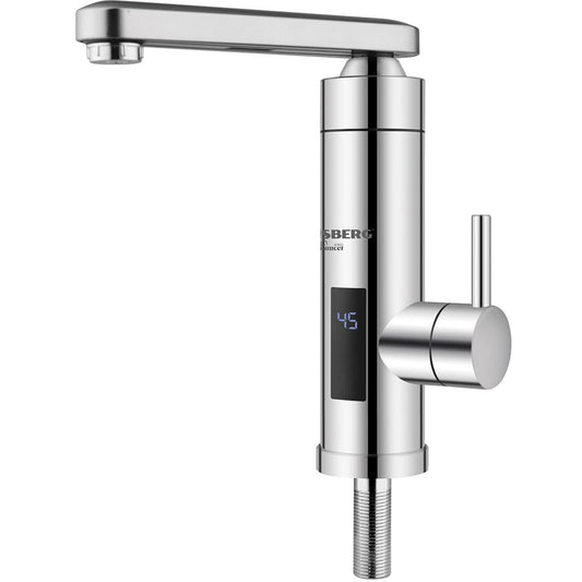 Baterie bucatarie instant electrica HAUSBERG HB-F5011, 3600W, afisaj temperatura LED, montare chiuveta, IPx4