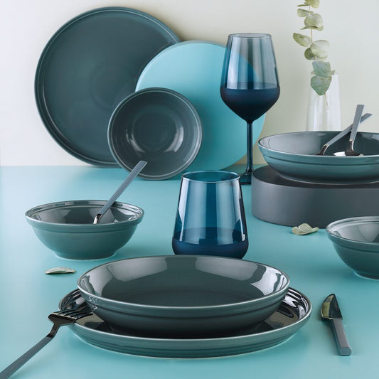 Serviciu de masă FIT-C, 24 piese, turcoaz