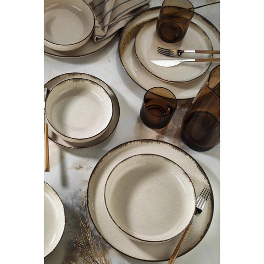 Serviciu de masă Moderna, 18 piese, scorțișoară