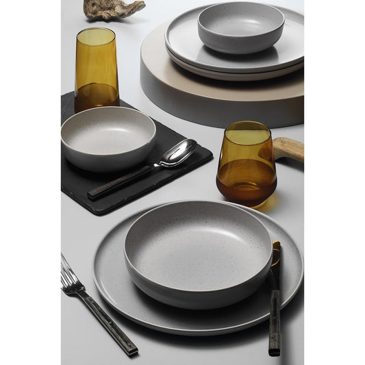 Serviciu de masă Moderna Matte 18 piese, gri