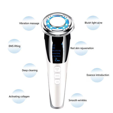 5-in-1 Facial Beauty Device - LED Light Care & EMS Massage