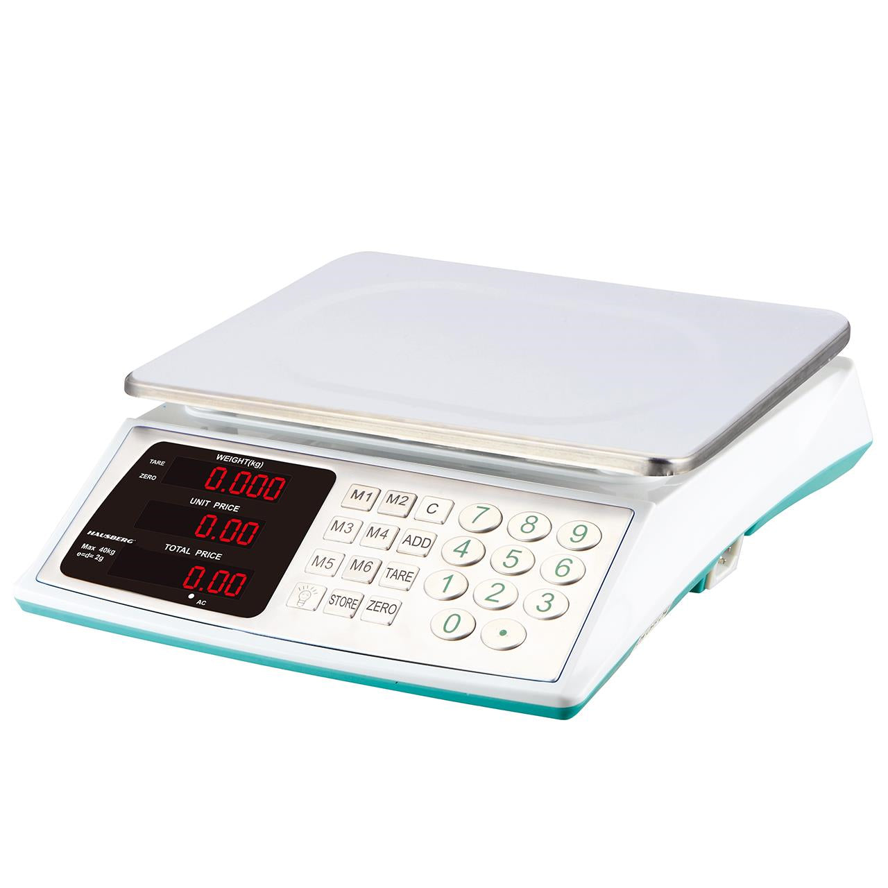 Cantar electronic comercial HAUSBERG HB-6061, ecran dublu, 40kg