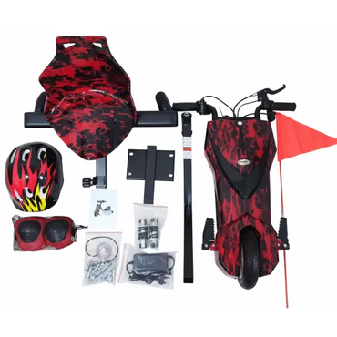 Tricicleta electrica drift Hausberg HB-KD05BL, 8 inch, motor 250-300W, 3 viteze, autonomie 10-15 km, viteza 15 km/h