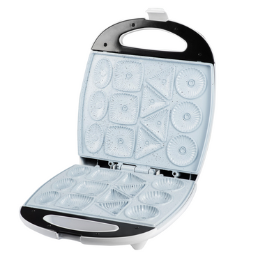 Aparat pentru biscuiti Hausberg HB-3563AB, 1100 W - 1300 W, argintiu/ALB