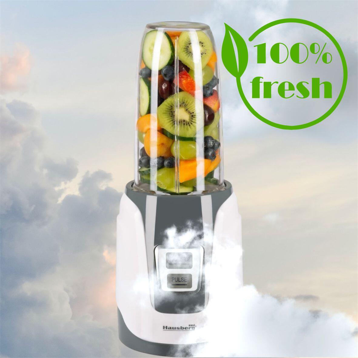 Blender Hausberg HB-7675AB Alb ,Putere 1000W, Capacitate 1000ml, motor de cupru