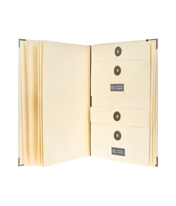 Organizator documente familie, 10 buzunare A4, cu 48 de etichete incluse