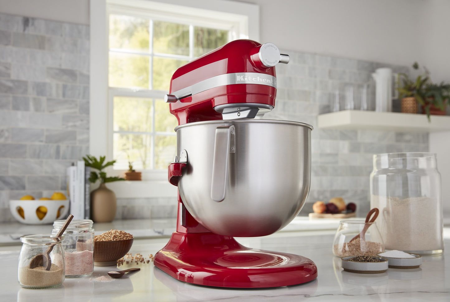 Mixer cu bol 6.6L, Model HEAVY DUTY, Empire Red