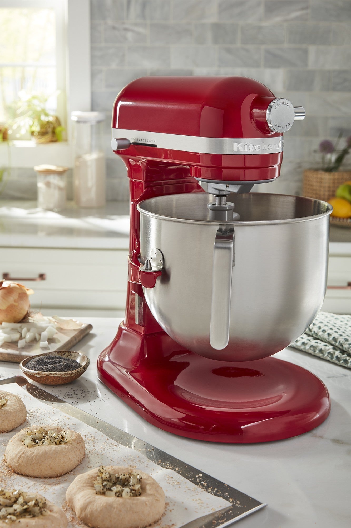 Mixer cu bol 6.6L, Model HEAVY DUTY, Empire Red