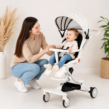 Cărucior Sport Pliabil Reversibil KIDOO KD-2012 – 360°, Compact, Copii 6–36 luni