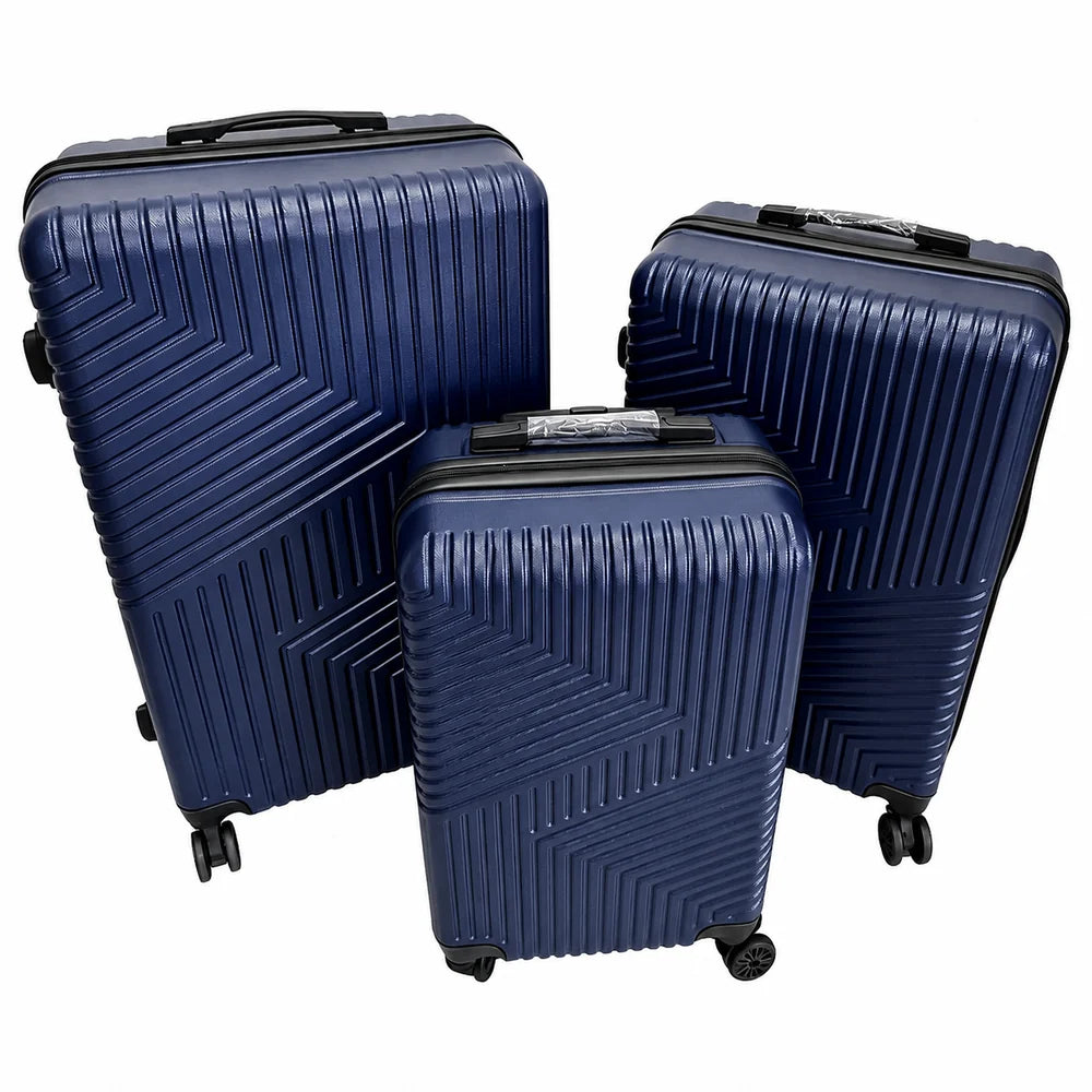 Set 3 Valize Voiaj ABS – Mare 73 cm, Medie 65 cm, Cabină 55 cm | Roți 360°, Mâner Telescopic