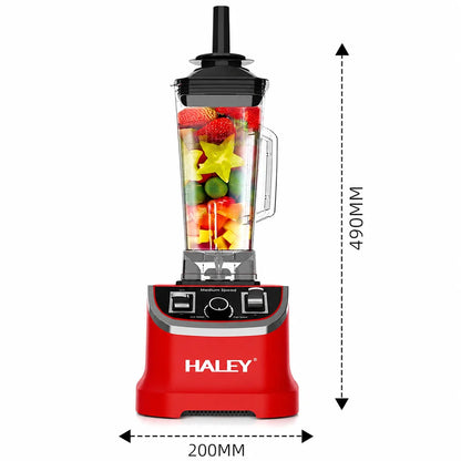 Blender Profesional HALEY HY-2705, 4800W, Cană 2.5L, 15 Viteze + Pulse, Lame Inox