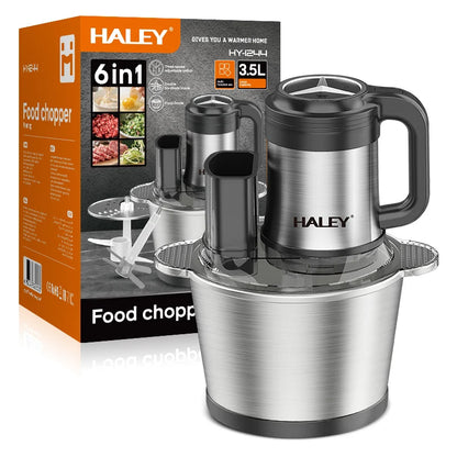Tocător electric HALEY HY-1244, 1200W, bol inox 3,5L