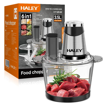 Tocător electric HALEY HY-1243, 1200W, bol inox 3,5L