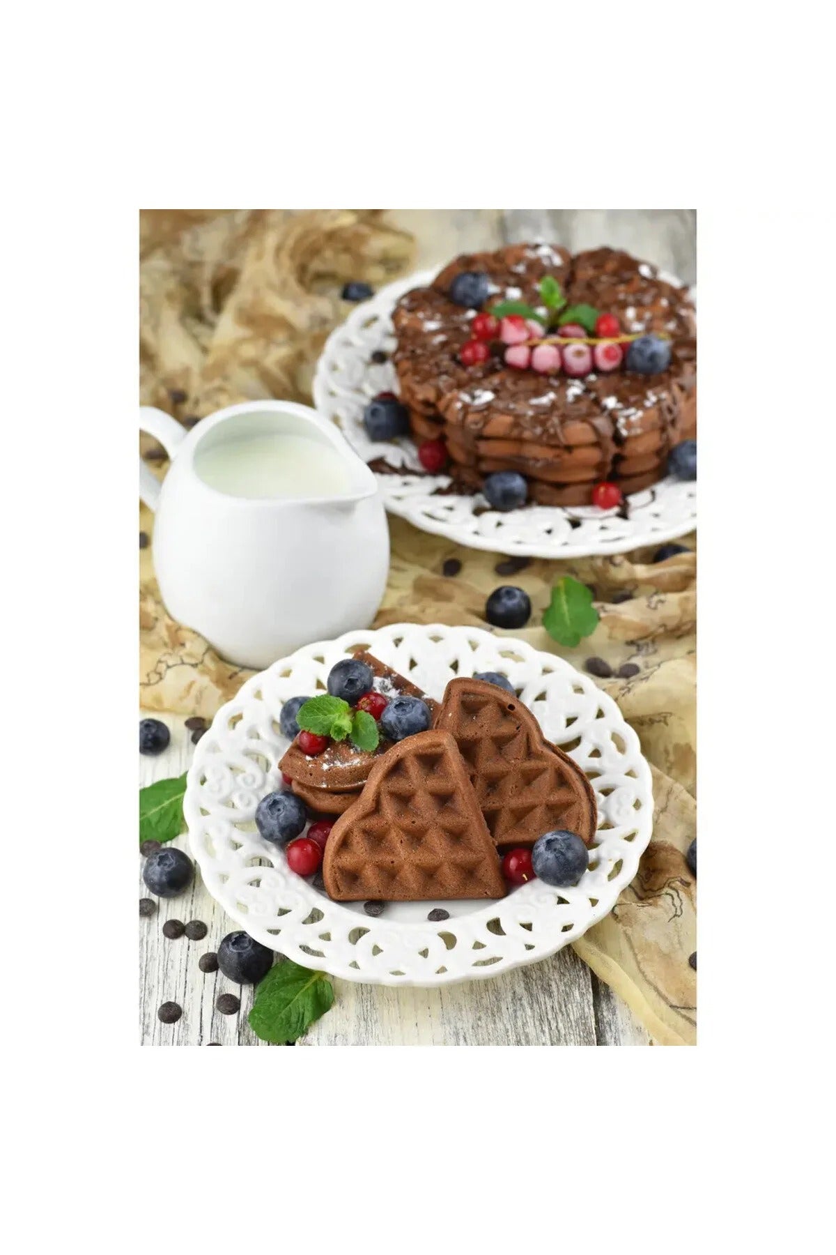 Aparat de vafe HEINNER Copper Crown HWF-1000CR, 1000W, buton de reglare a temperaturii