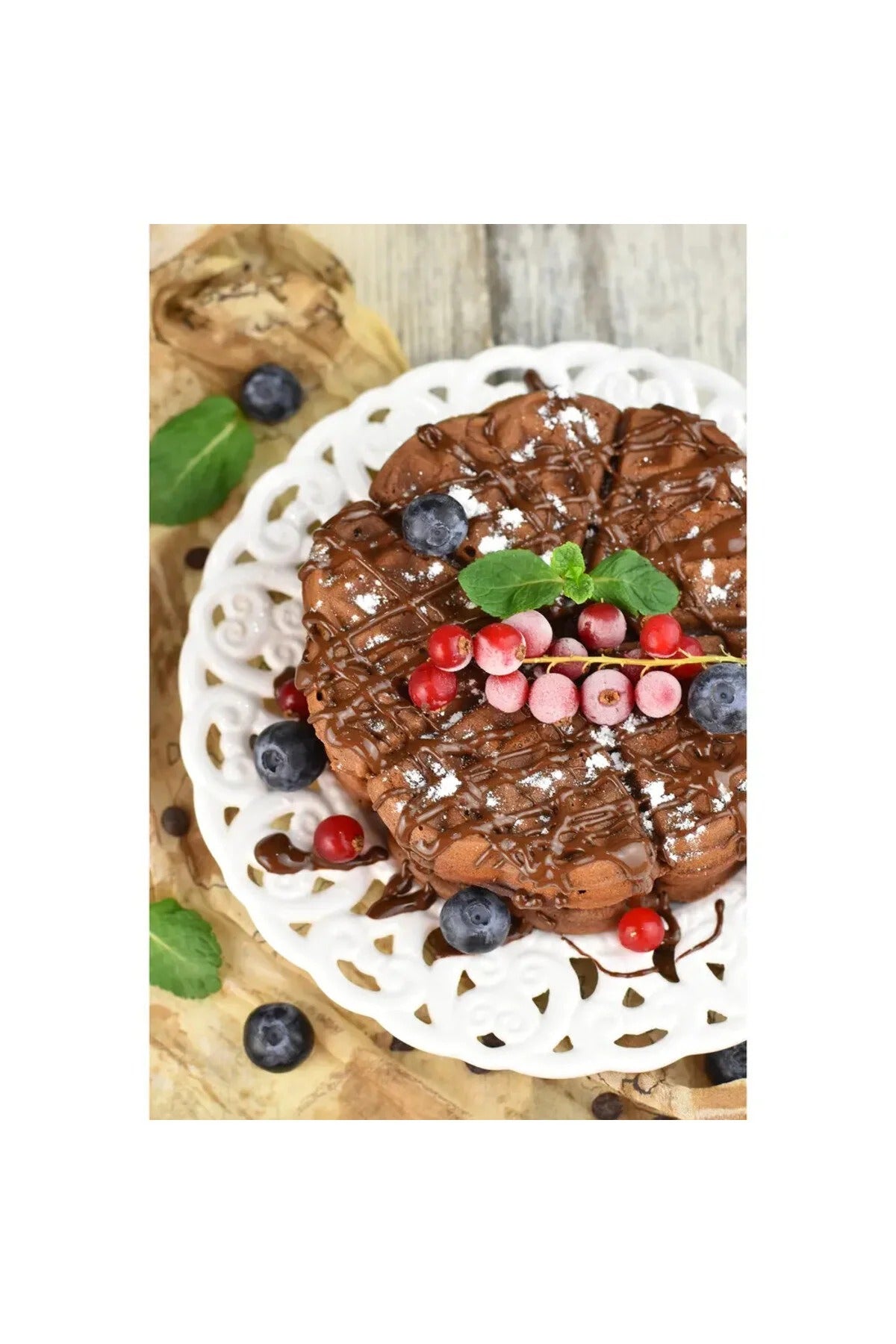 Aparat de vafe HEINNER Copper Crown HWF-1000CR, 1000W, buton de reglare a temperaturii