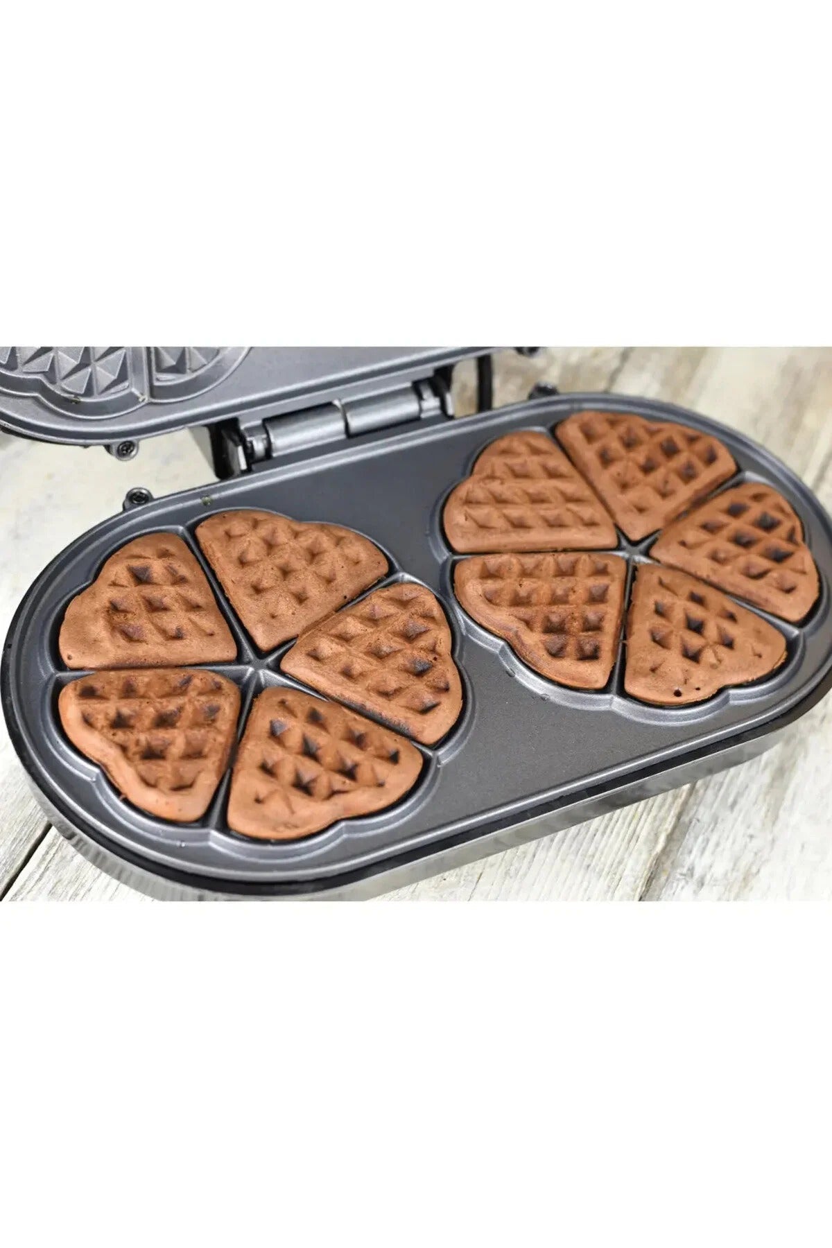 Aparat de vafe HEINNER Copper Crown HWF-1000CR, 1000W, buton de reglare a temperaturii