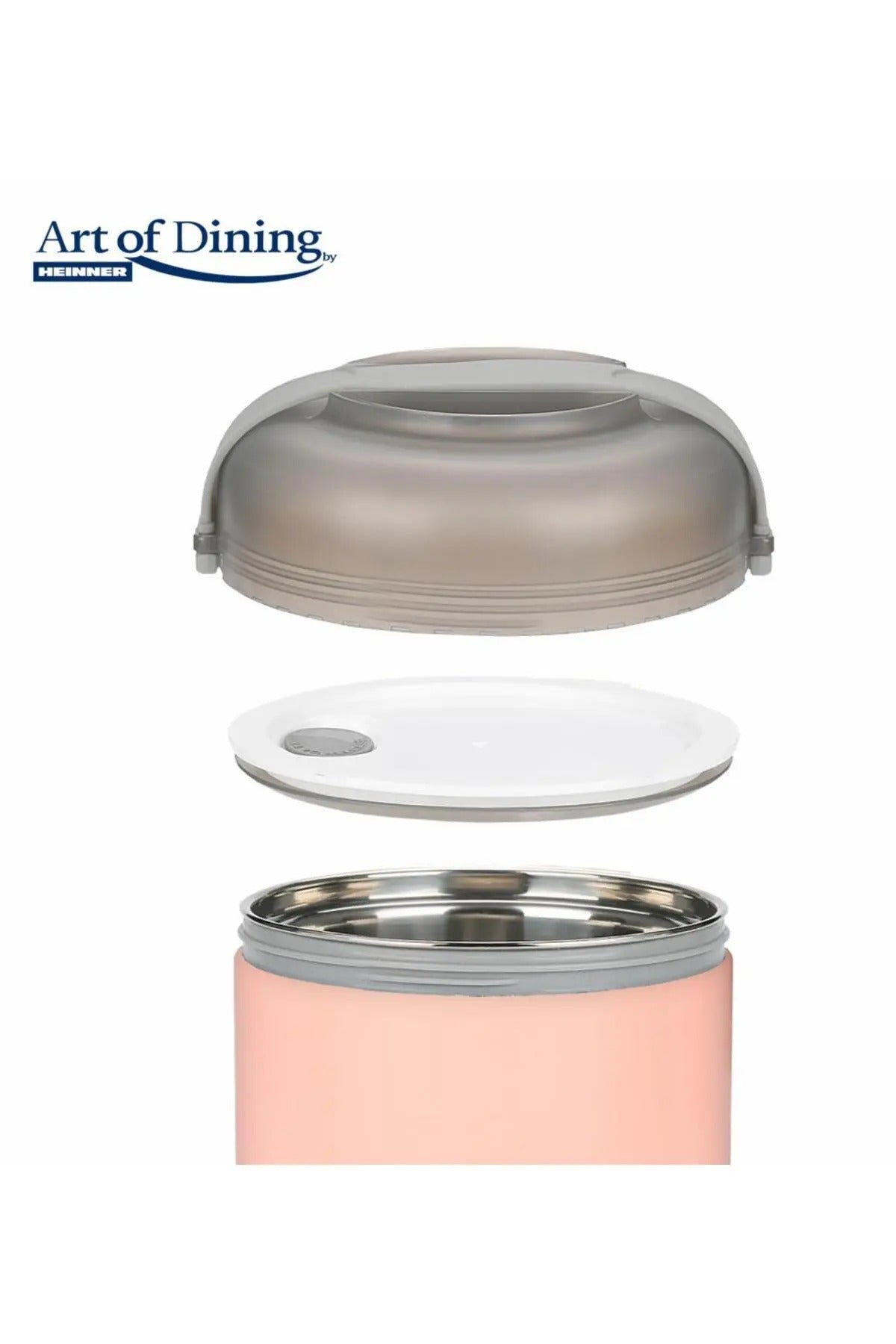 Casserola termica 600 ml, pereti dubli, HR-NC-600R