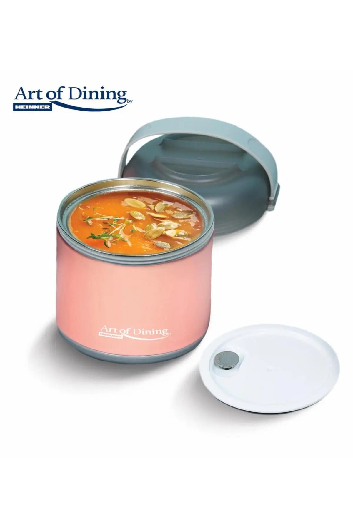 Casserola termica 600 ml, pereti dubli, HR-NC-600R