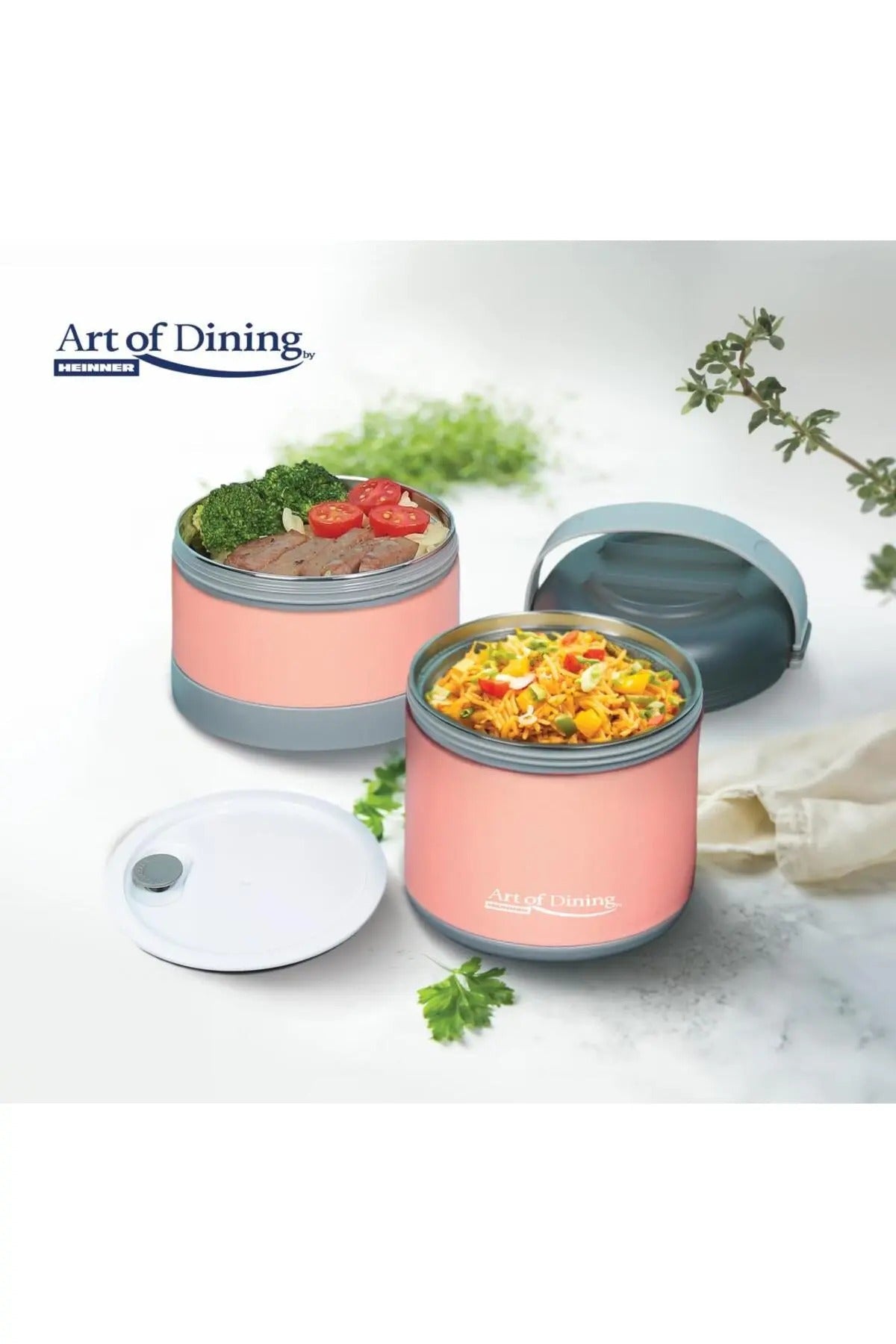 Casserola termica dubla, 920 ml, HR-NC-920R