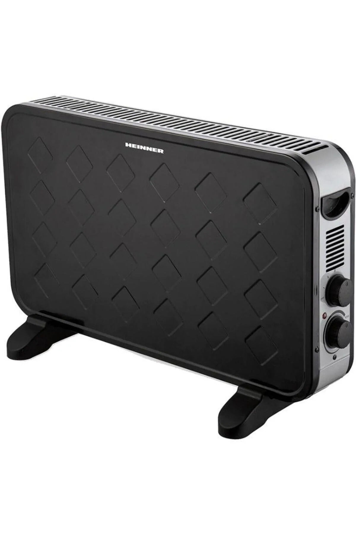 Convector electric HEINNER HCVH-Y2000TBK, 2000W, 2 niveluri de putere, Termostat reglabil (Negru)