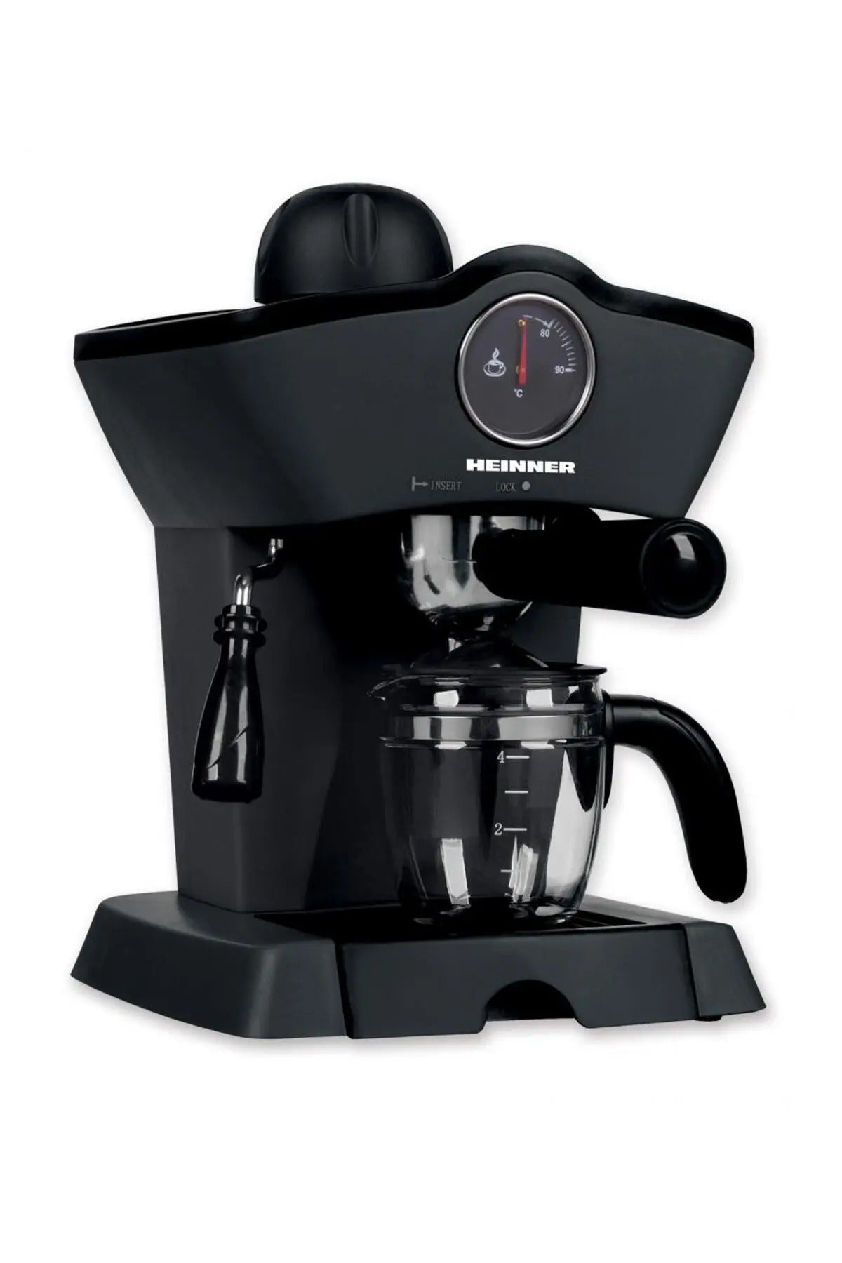 Espressor manual HEINNER Retro Effect HEM-200BK
