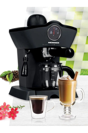 Espressor manual HEINNER Retro Effect HEM-200BK