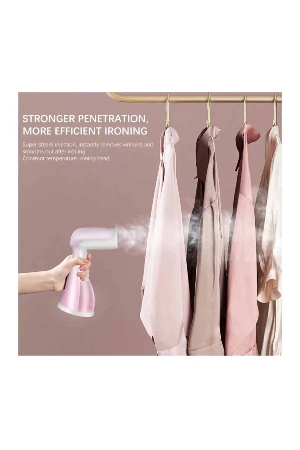 Fier de calcat cu abur HY-308 - Design compact, incalzire rapida in 15 secunde si performanta profesionala