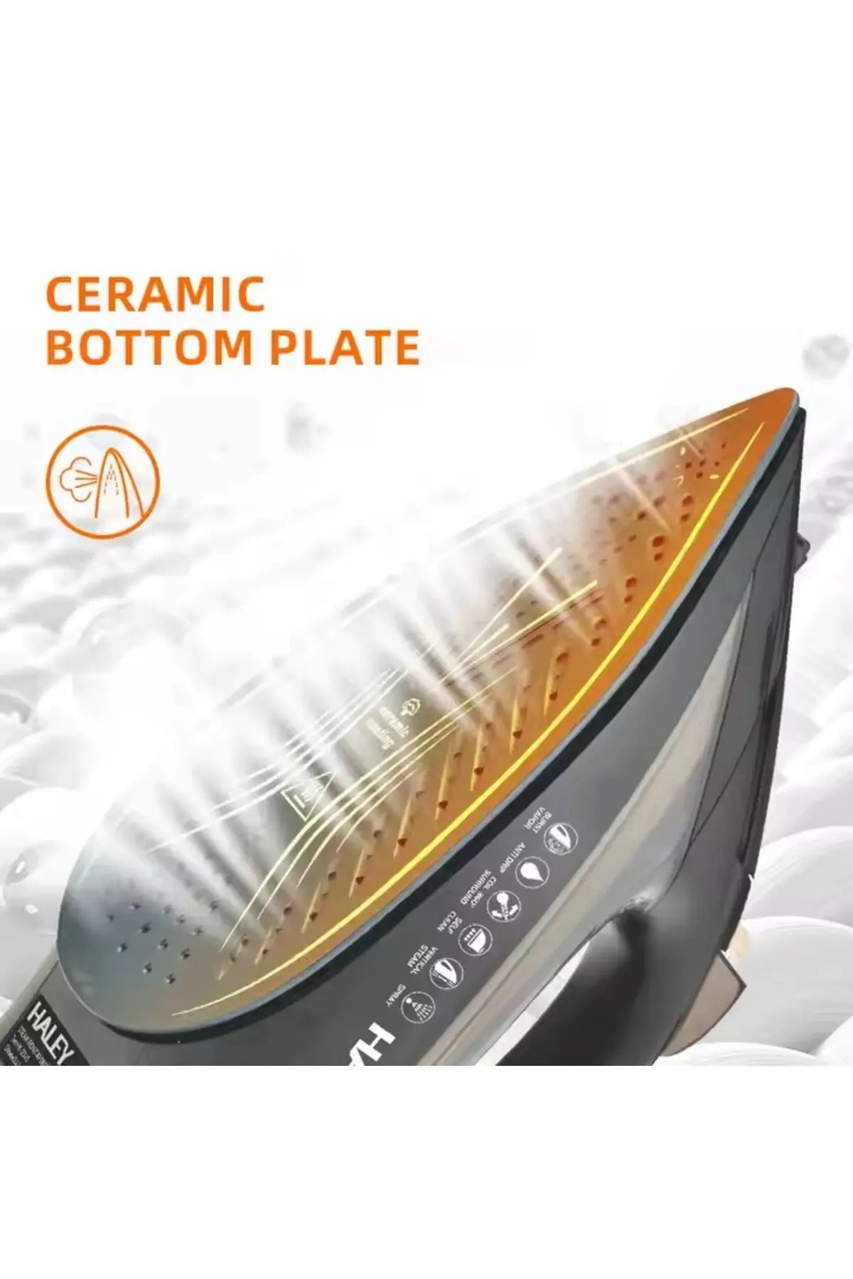 Fier electric cu abur 2200W, compact, puternic, de inalta calitate pentru hoteluri