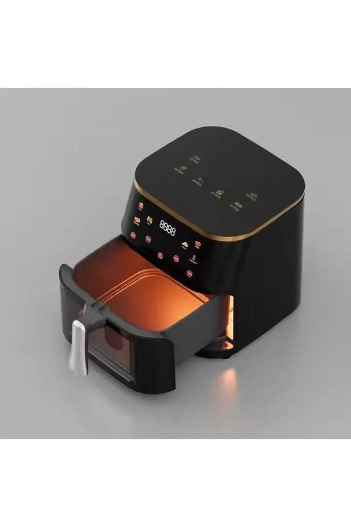 Friteuza cu aer cald AT-0021, 10L, 2400W, panou tactil LCD, 10 programe presetate, temporizator