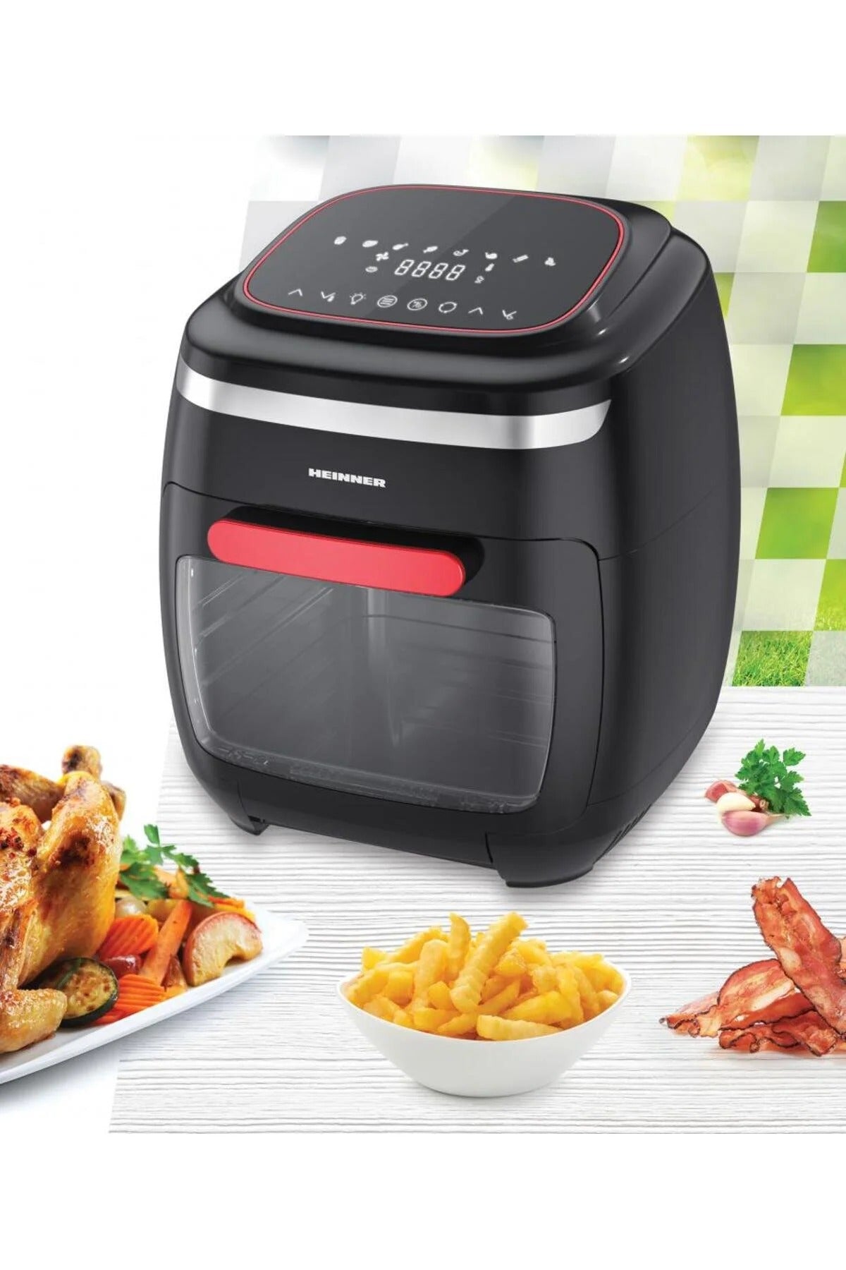 Friteuza cu aer cald HEINNER Aifryer Crystal Clear HAF-B2000FB