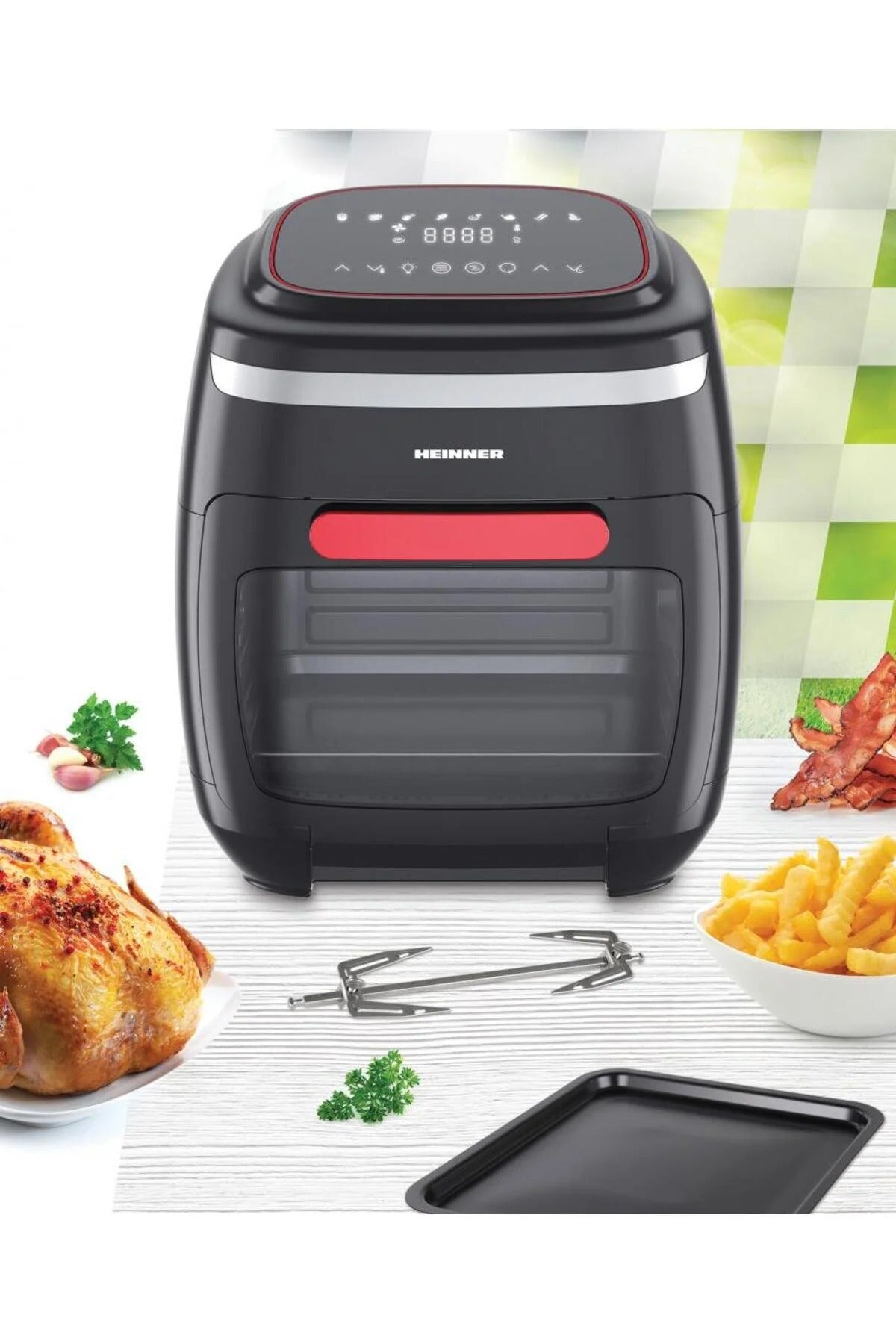 Friteuza cu aer cald HEINNER Aifryer Crystal Clear HAF-B2000FB