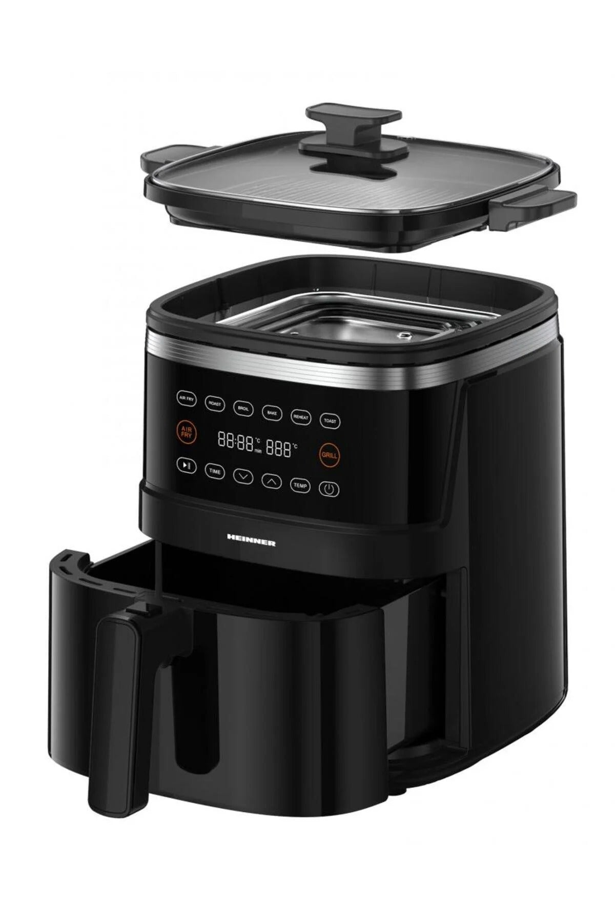 Friteuza cu aer cald HEINNER Fry&Grill HAFG-B5BK2600