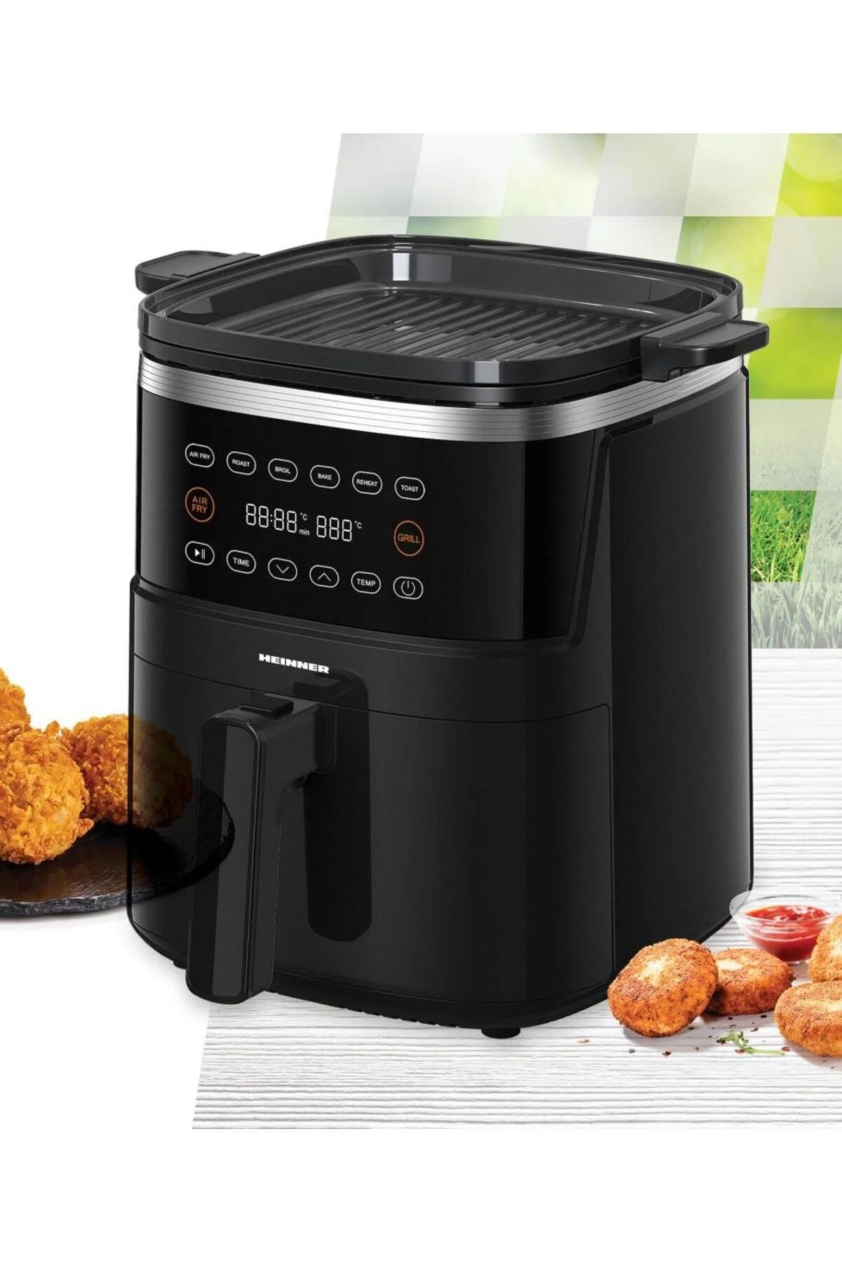 Friteuza cu aer cald HEINNER Fry&Grill HAFG-B5BK2600