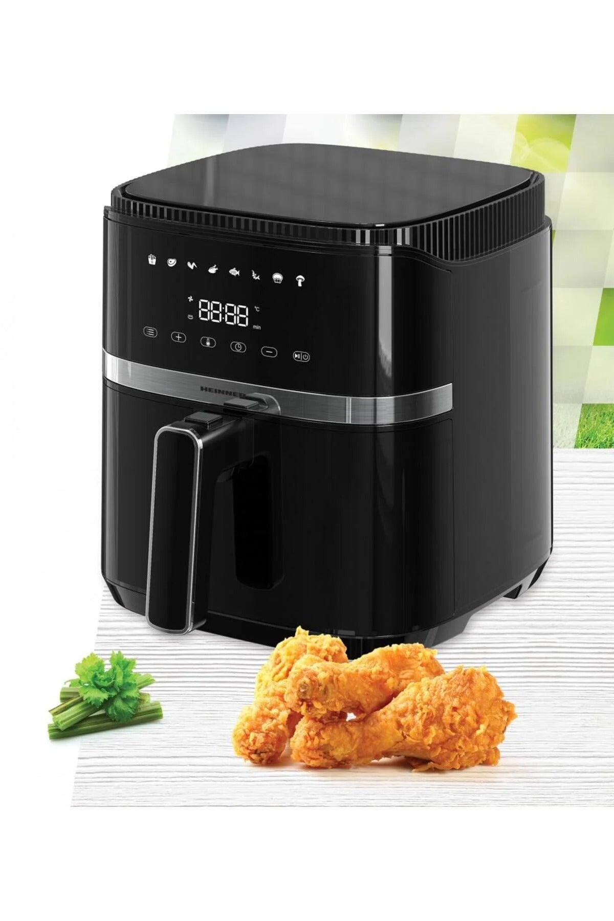 Friteuza cu aer cald HEINNER Varietyfry Airfryer HAF-B5BK1500