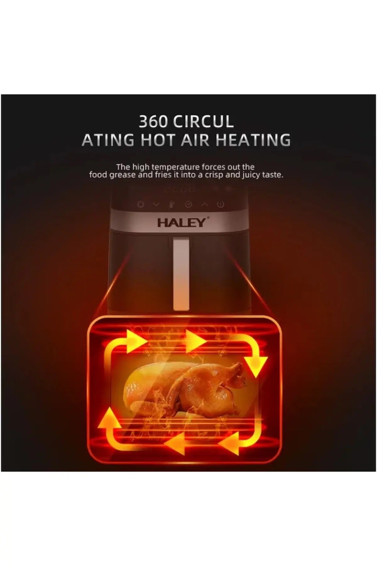 Friteuza cu aer HY-2514: Performanta moderna pentru gatit sanatos