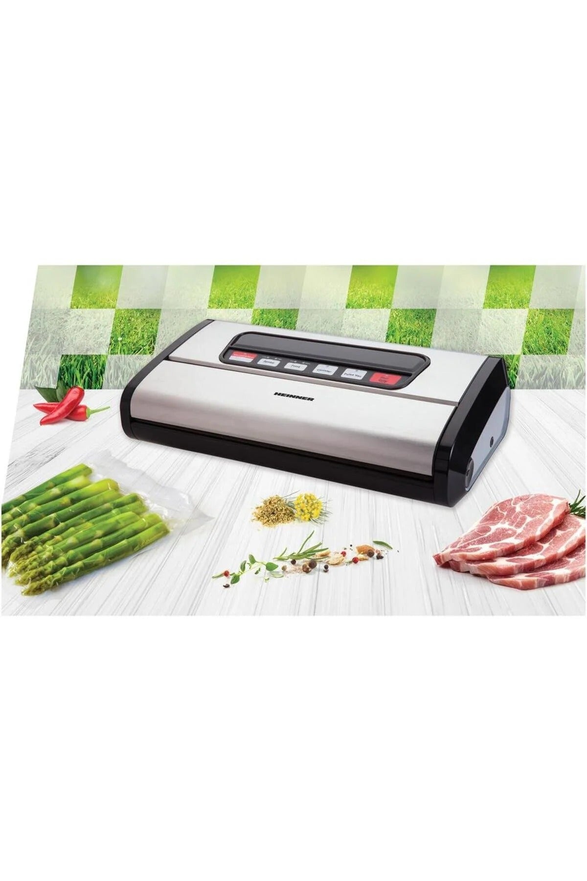 Masina de etansat in vid HEINNER HAV-165BKSS, Vid uscat/umed, Pompa si etansare dubla