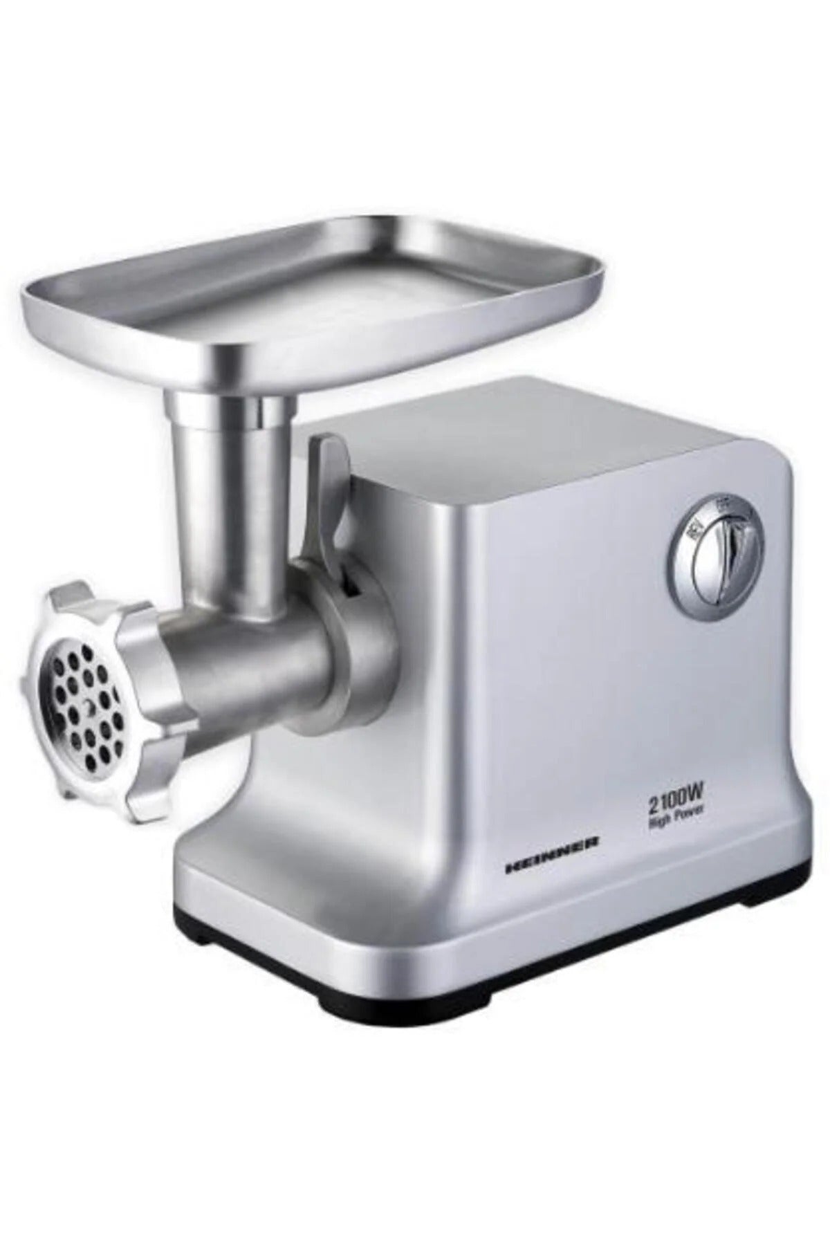 Masina de tocat carne HEINNER Almandine 2100 MG-2100SS, 2100 W, 2 kg/min (Argintiu)