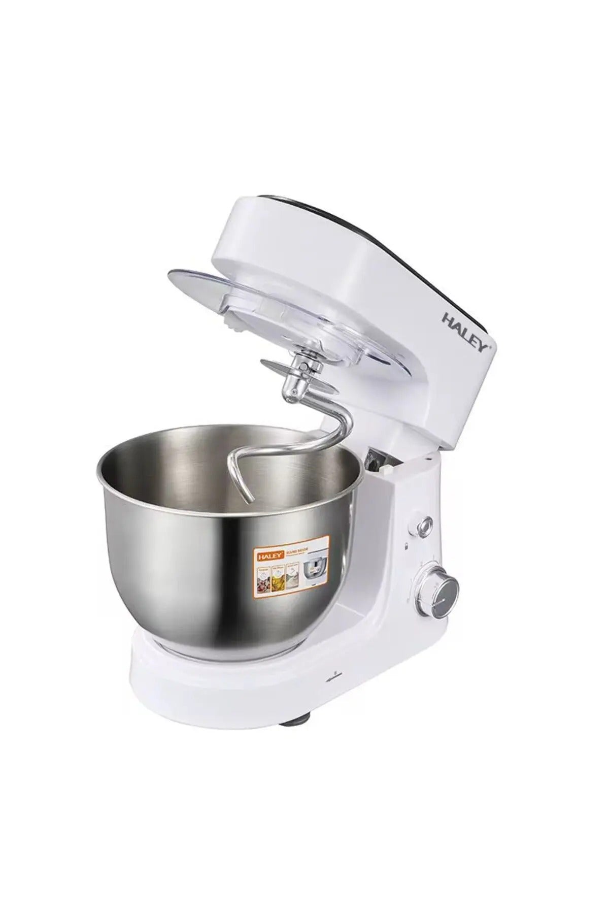 Mixer cu bol HY-2407, 6L, 1200W, 6 viteze, functie puls, otel inoxidabil, accesorii incluse