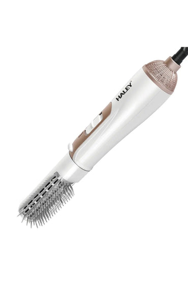 Perie cu aer cald 2 in 1, 800W, 3 setari de temperatura Alb