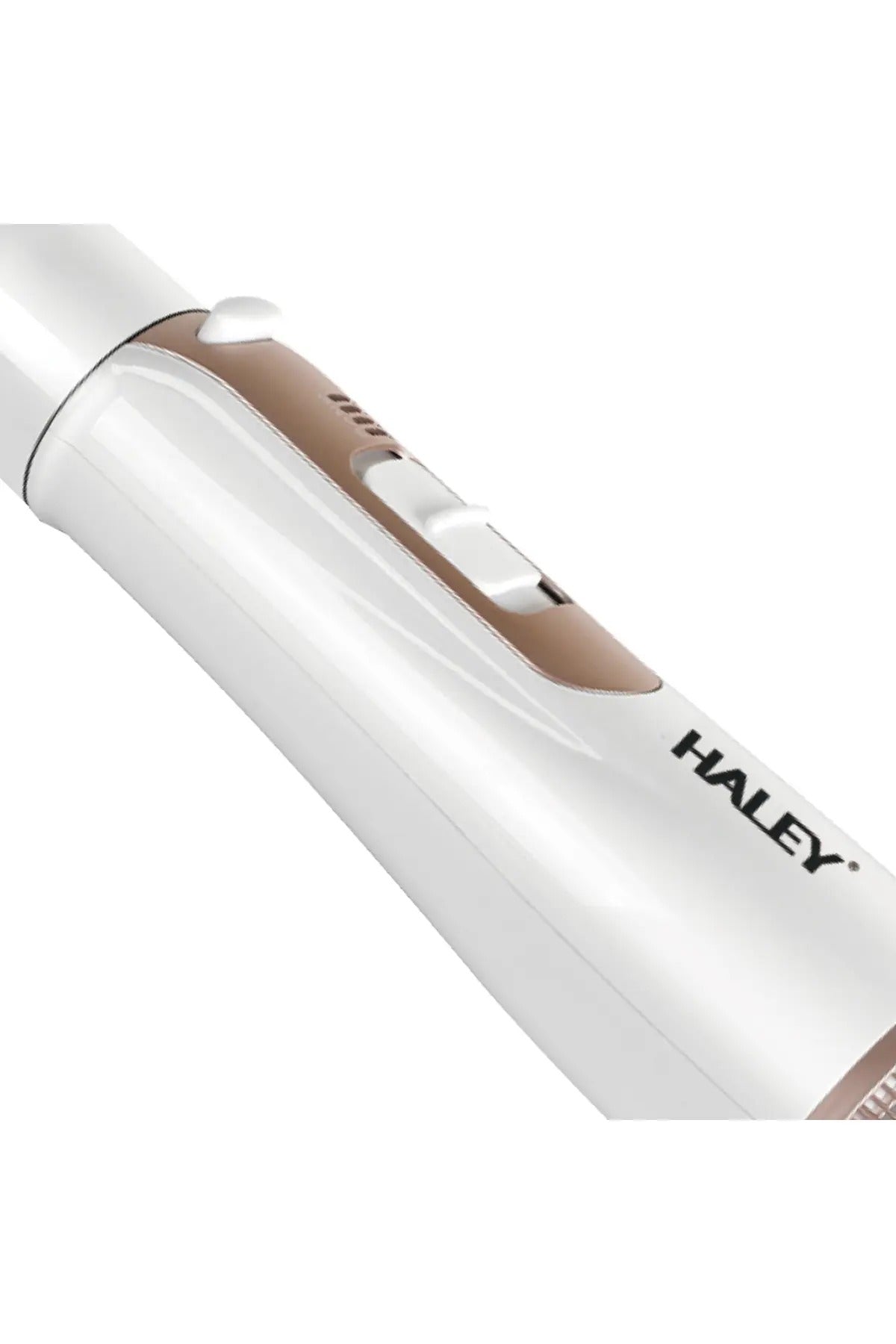 Perie cu aer cald 2 in 1, 800W, 3 setari de temperatura Alb