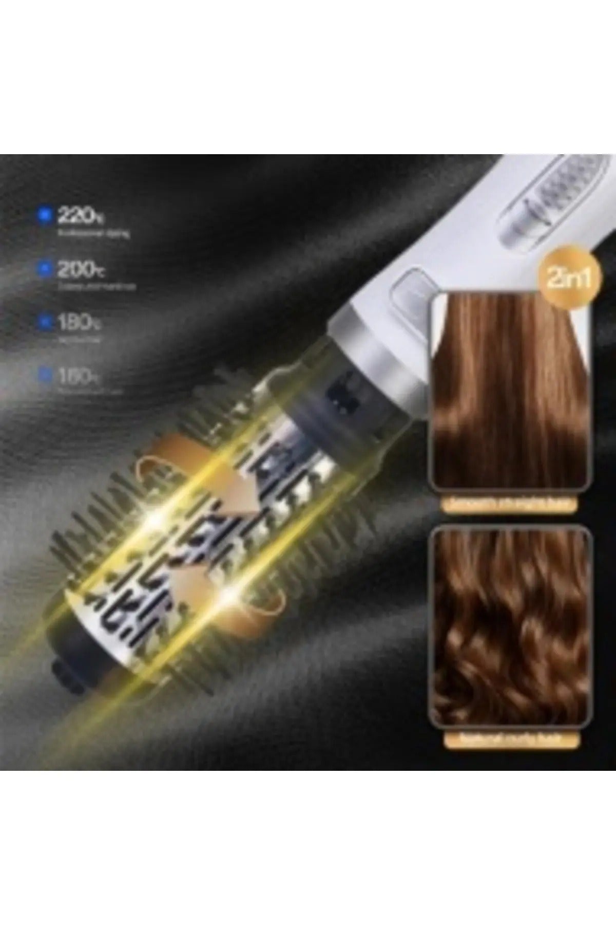 Perie rotativa HY 4003 1000 W Invelis ceramic 3 setari de temperatura