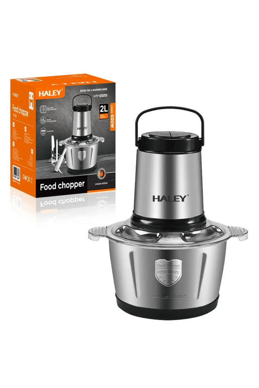 Tocator de alimente HY-1225 - putere de 500W si bol din otel inoxidabil de 2L pentru o tocare rapida si eficienta